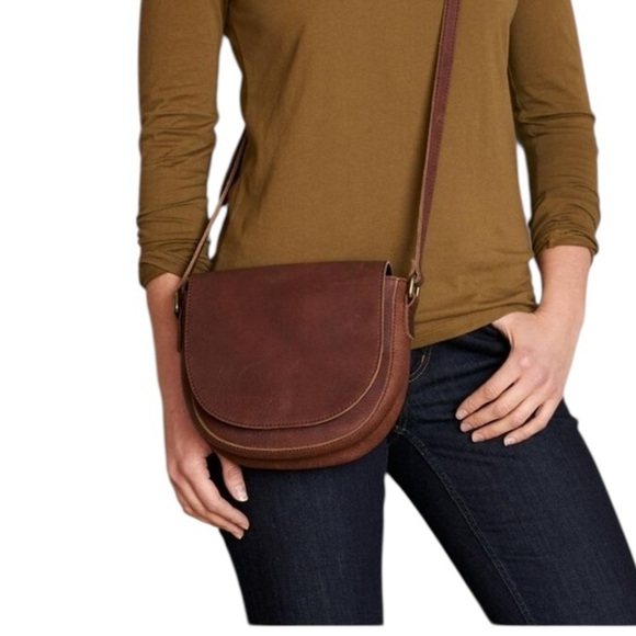 Deluth Handbags - Deluth Women's Lifetime Rustic Rugged Aged Patina Leather Crossbody Saddle  Bag